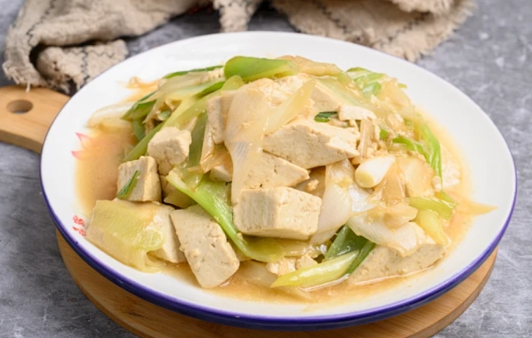 洋蔥燒豆腐 做法