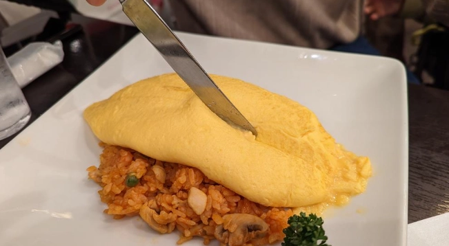 蛋包飯製作材料