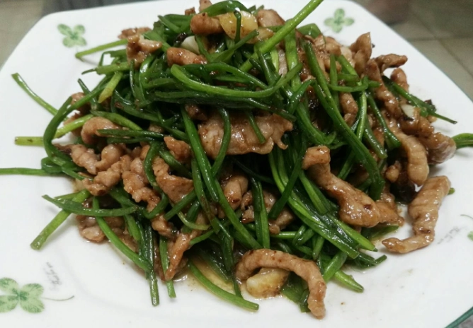 水蓮炒肉絲做法 水蓮炒肉絲做法