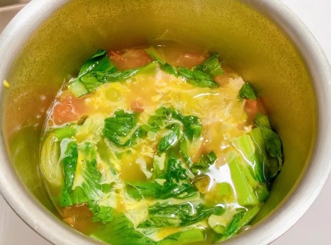 青菜蛋花湯