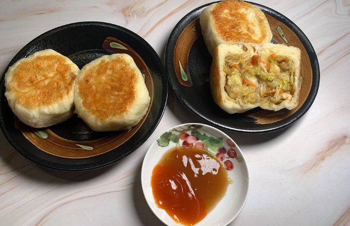 素食水煎包做法