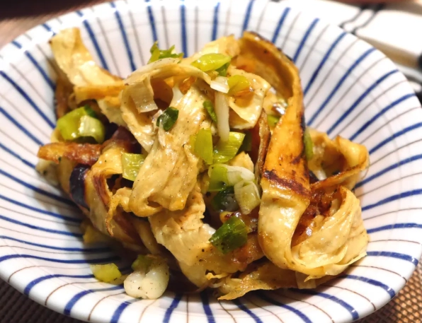 素食炒豆皮