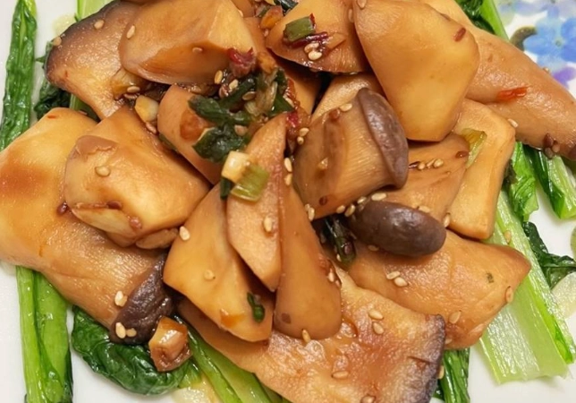 素食杏鮑菇料理