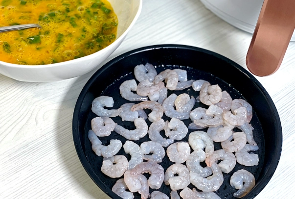 蝦仁烘蛋氣炸鍋做法