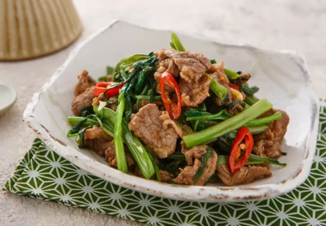 沙茶空心菜炒牛肉做法